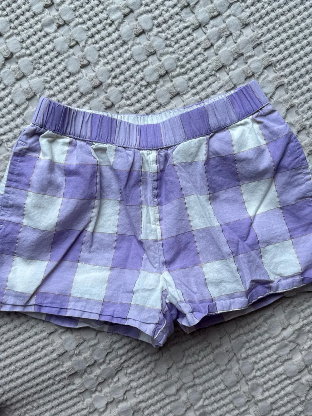 GAP Lavender and White Checkered Matching Set